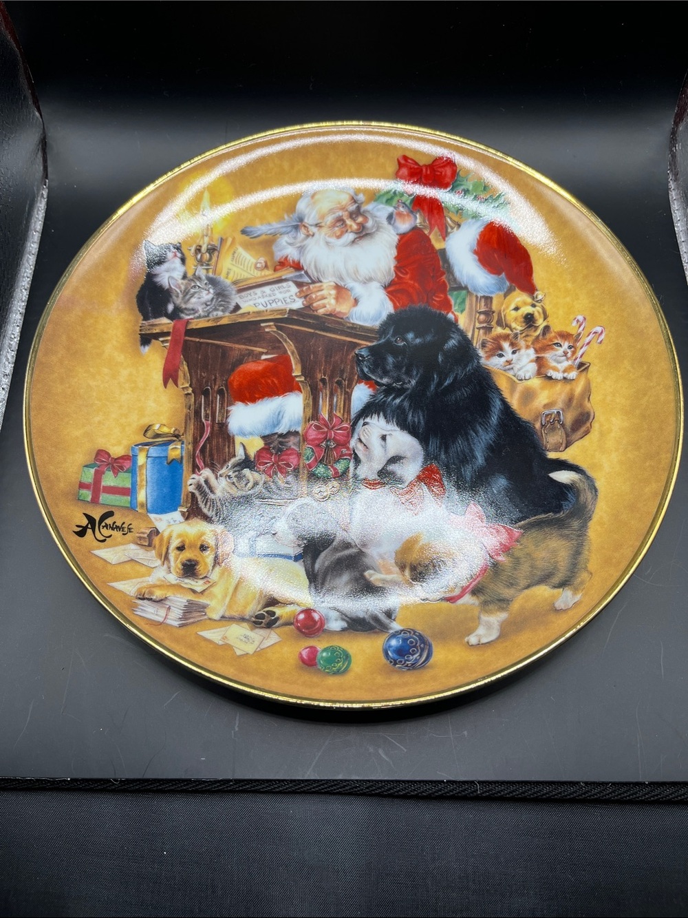 The Franklin Mint Heirloom “All I want for Christmas…1997 #HA 1231 plate
